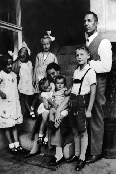 Großvater Heinrich Dries mit Familie, 1938